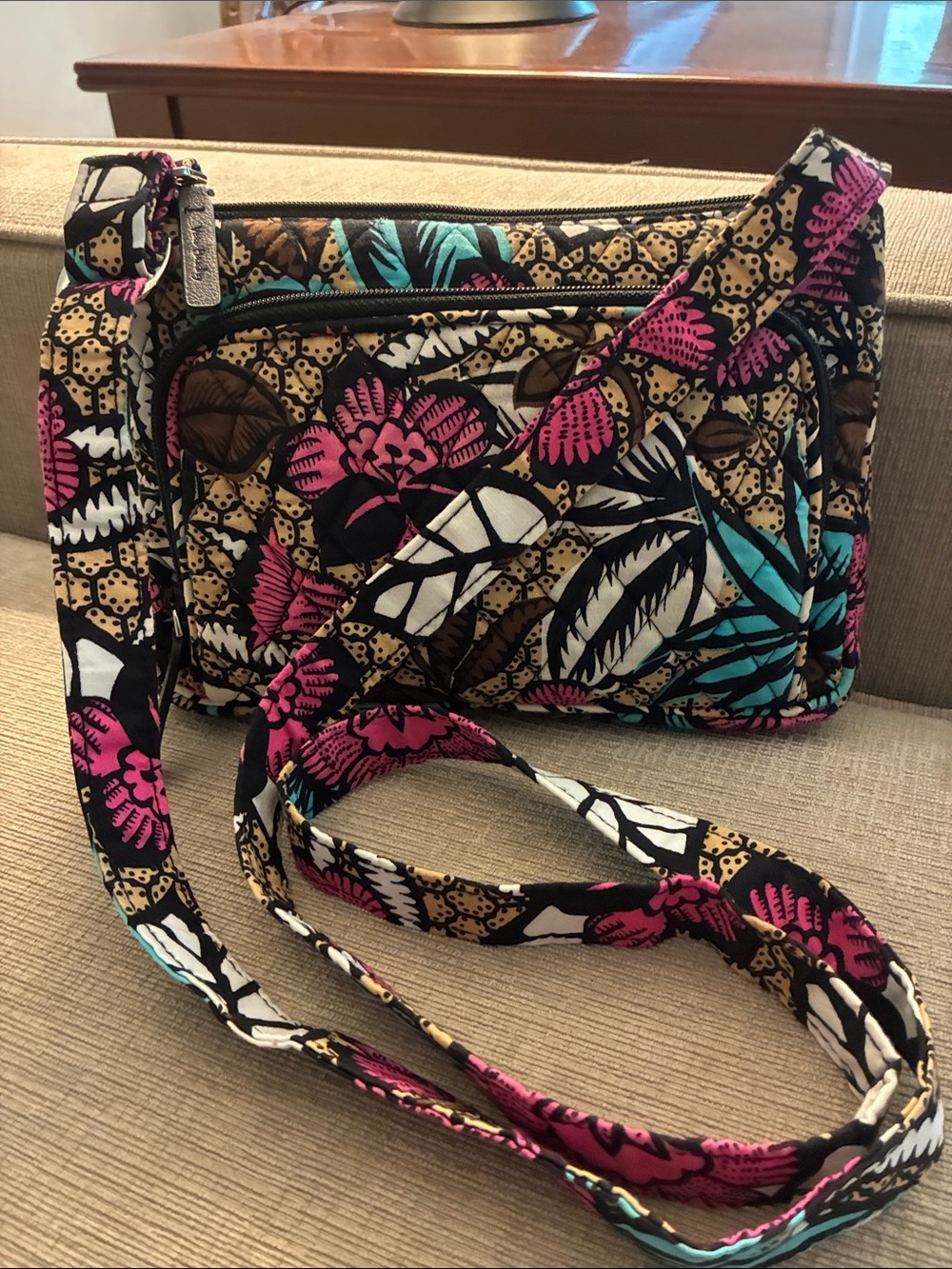 Vera Bradley Little Hipster Crossbody Bag - Canyon Road (Style 14543-J18) floral